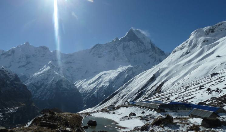 Annapurna Trekking - View from Base Camp