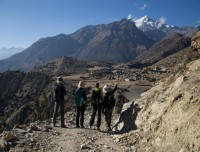 Annapurna circuit Trek at Upper Pisang